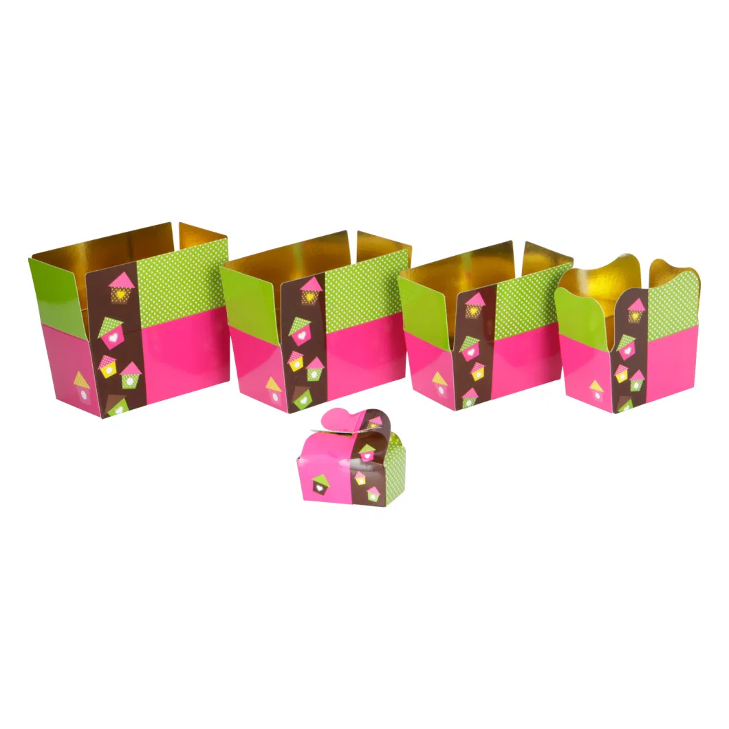 Holiday Gift Packaging Paper Gift Boxes Chocolate Packaging Irregular Shape Boxes Truffles Take Away Container Party Favor Goodie Bag Treat Box