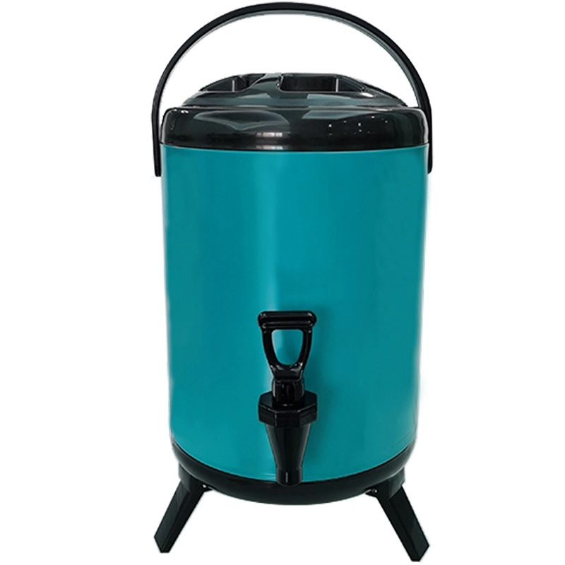 Boba Tea Shop Use Colorful Coffee Thermal Preservation Barrel Bucket in Round Square Shape