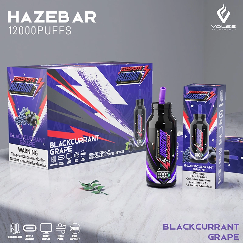 Wholesale Cheap OEM Available Custom Haze Bar Electronic Cigarette Hazebar 10K 12000 Puffs Milk Cup Shape Disposable Vape Pen