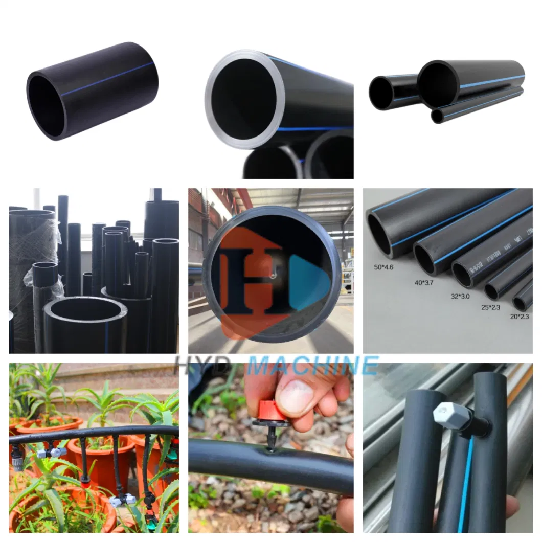 Plastic PVC, PPR, PE, HDPE, UPVC, CPVC Water Pipe Electric Hose Conduit Drain Pipe Production Extrusion Line Recycling Corrugated Tube Extruder Making Machine