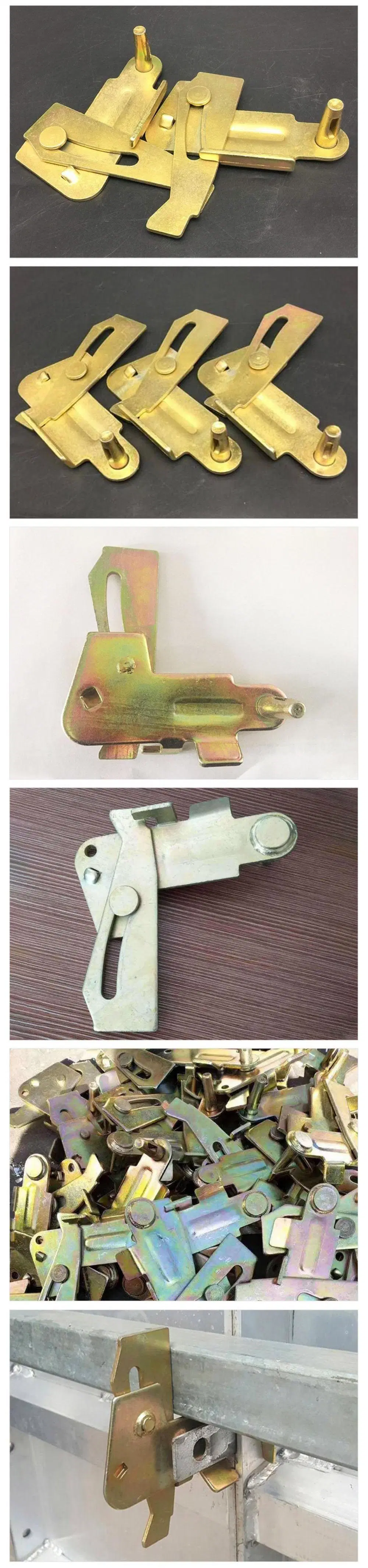 Yellow Zinc Plated Steel Waler Bracket Alignment Clamps for Aluminum Formwork