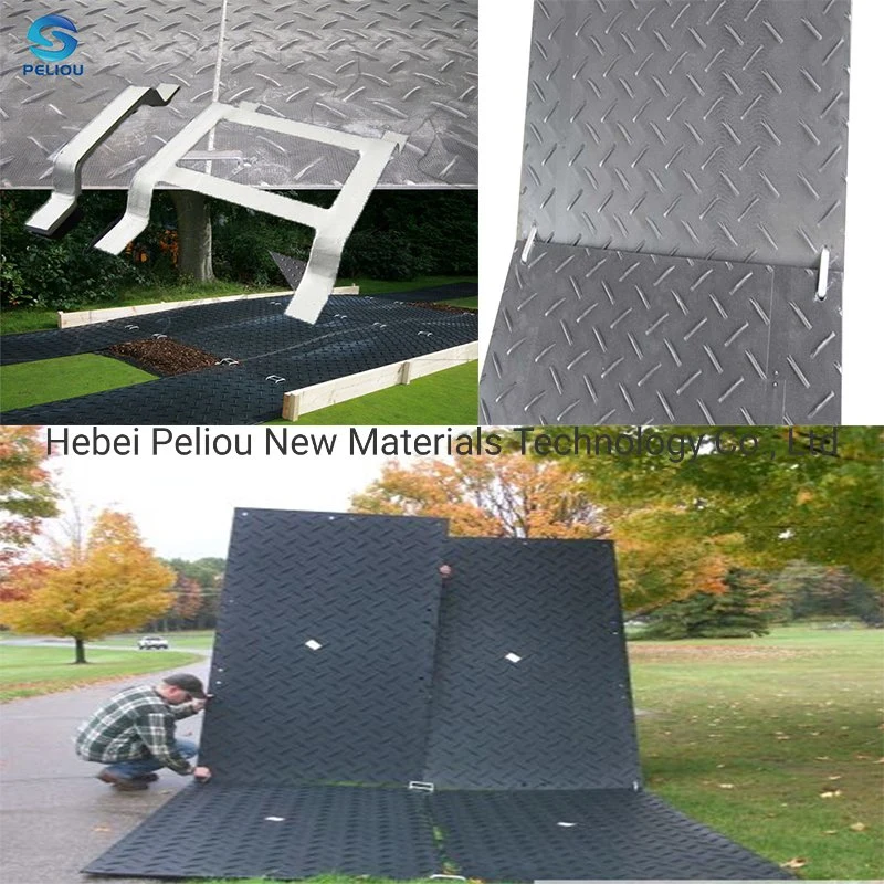 Temporary Road System Extruded Durable Anti Slip HDPE Ground Protection Mats