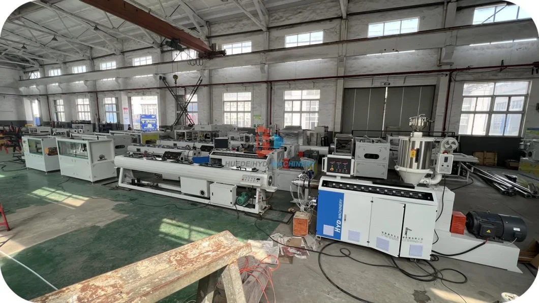 Plastic PVC, PPR, PE, HDPE, UPVC, CPVC Water Pipe Electric Hose Conduit Drain Pipe Production Extrusion Line Recycling Corrugated Tube Extruder Making Machine