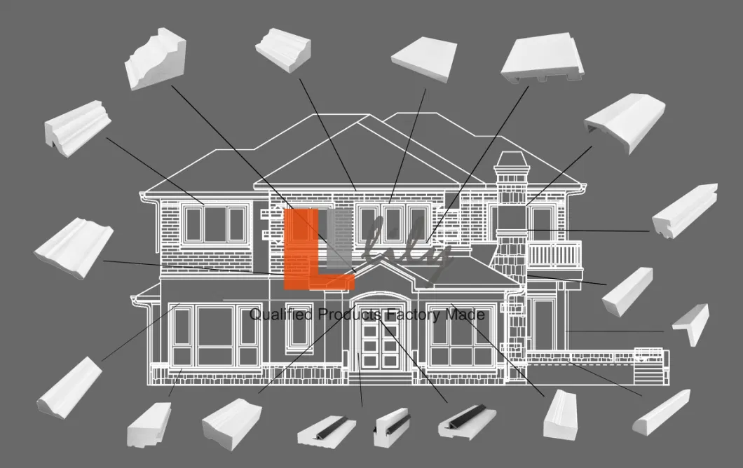 PVC Quarter Round Moulding for Building