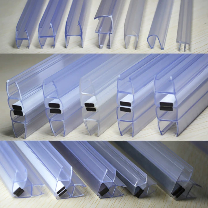 Extrusion Plastic Seals Glass Protection PVC/PC Corner Seal Strip