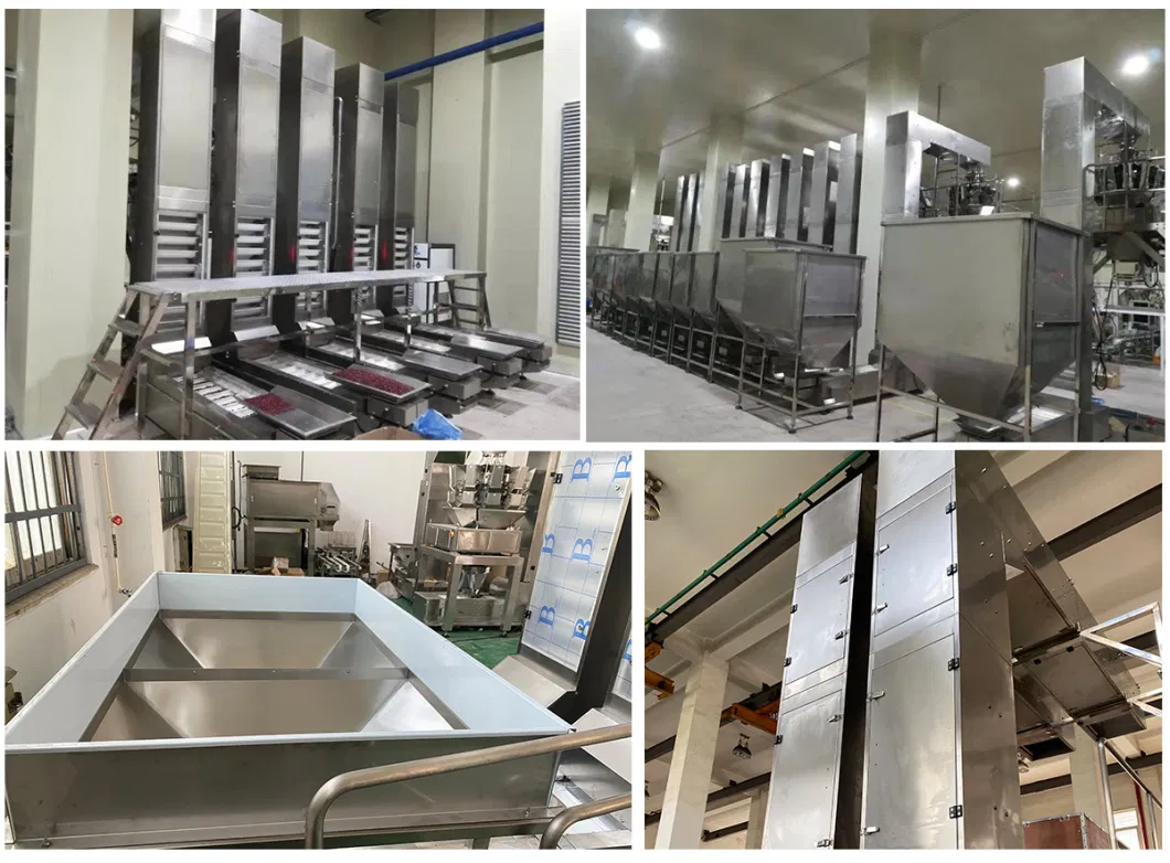 Food Grade PP Bucket Cnveyor for Almond Peanut Potato Chips Z Shape Bucket Elevator Conveyor