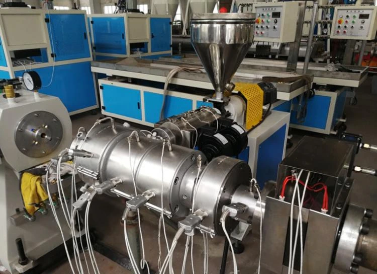 PVC Pipe Fitting Twin Screw Extruder Production Line High Quality PP PE PPR Pipe Making Machine