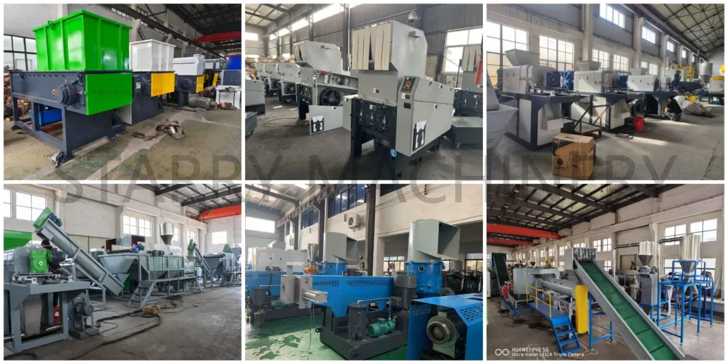 PP PE HDPE LDPE PC PS ABS Single Screw Pelletizing Extruder Pelletizer Line Double Stage Film Bag Bottle Flakes Granulator Waste Plastic Recycling Machine