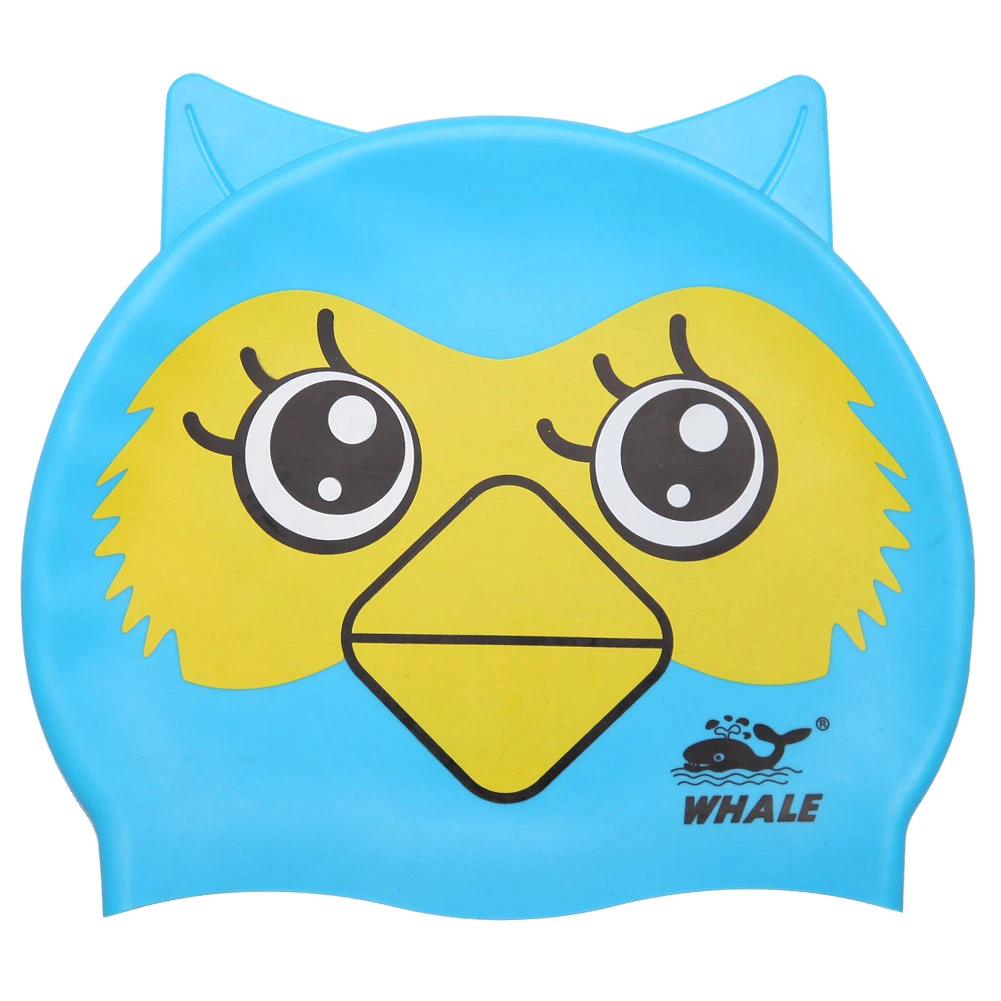 Cat Shape Baby Silicone Swimming Caps for Kids Junior