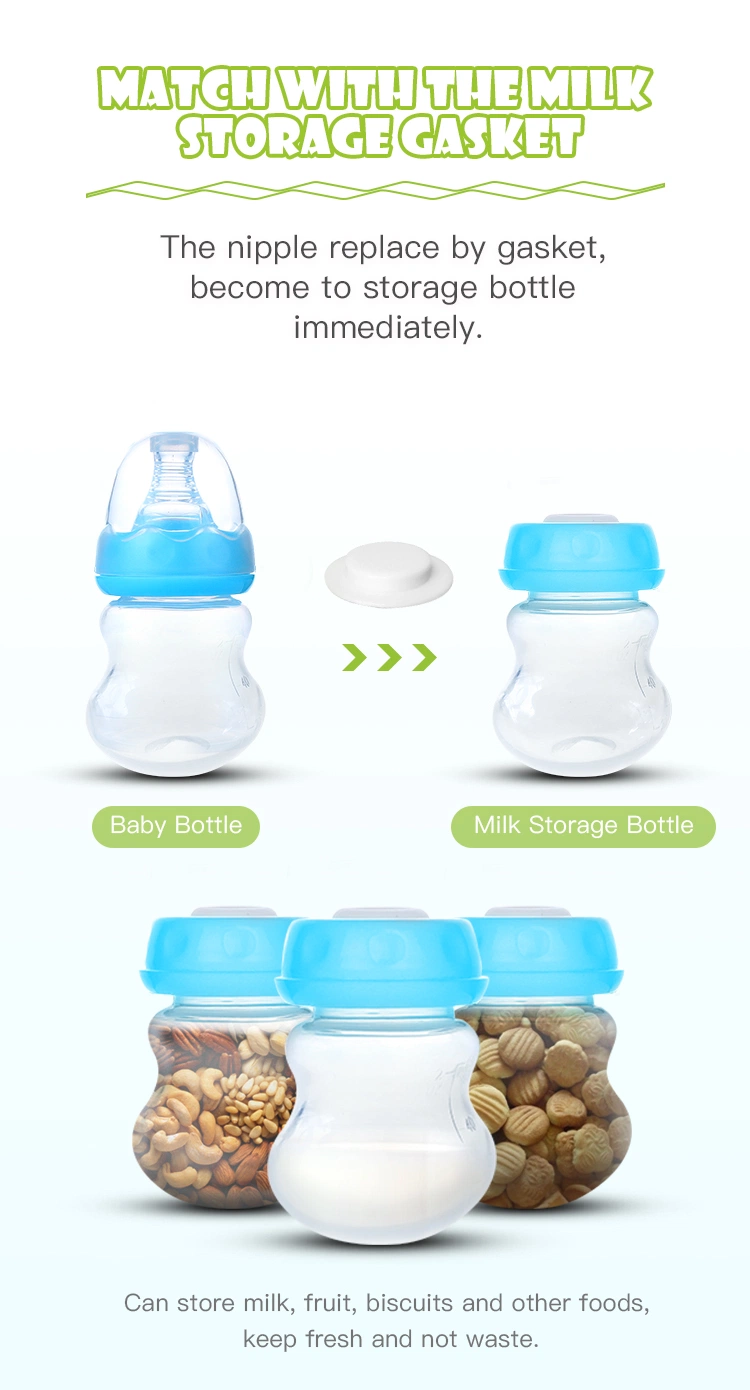 Mini 60ml Suitable Finger Shape Baby Milk Feeding Bottle PP Bottle