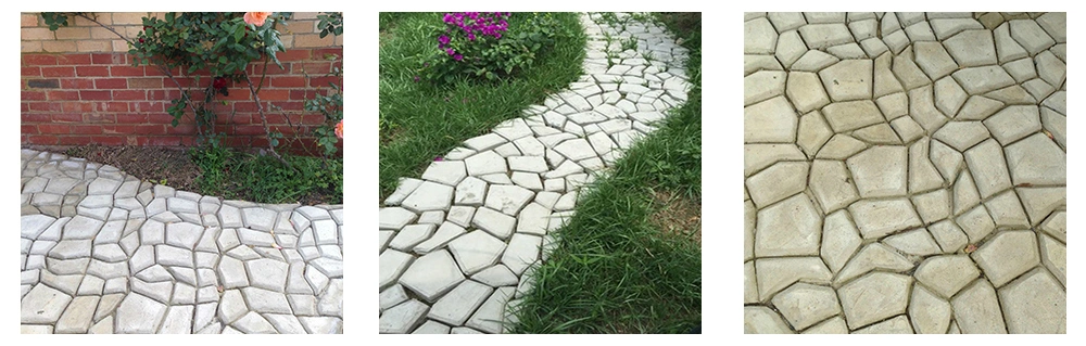 a^Pavement Mould Paver Mold Garden Road Mold Pathway Maker Random Patterm Pathway Maker