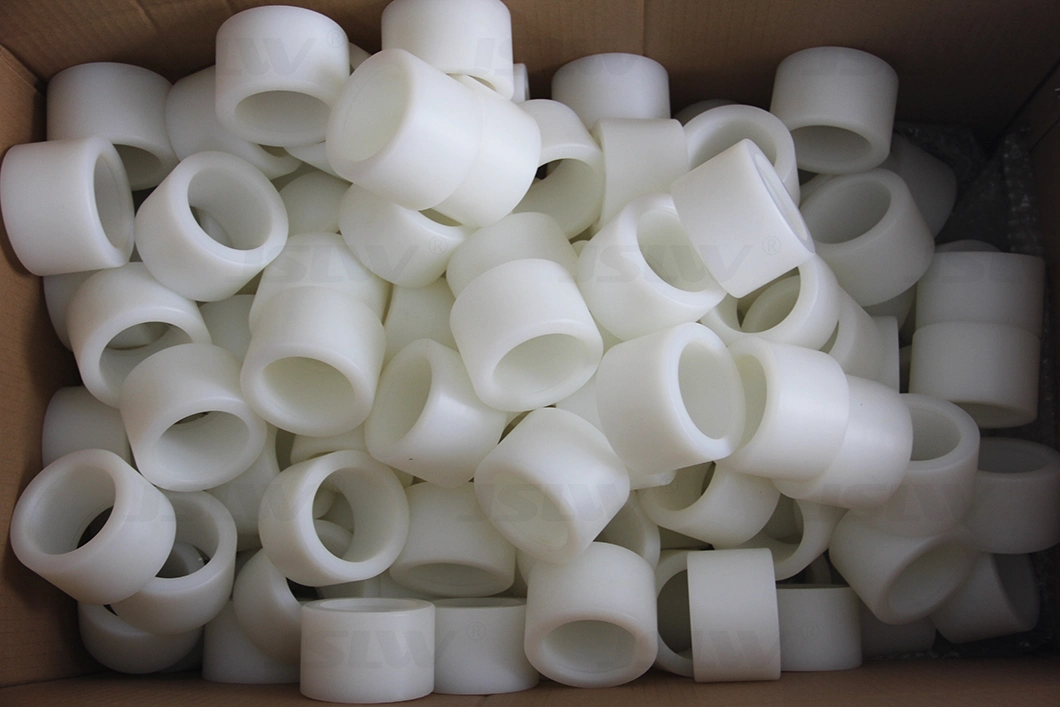 High Precision Injection Mold PA6 Nylon Plastic Flange or Sleeve Bearing Bushing.