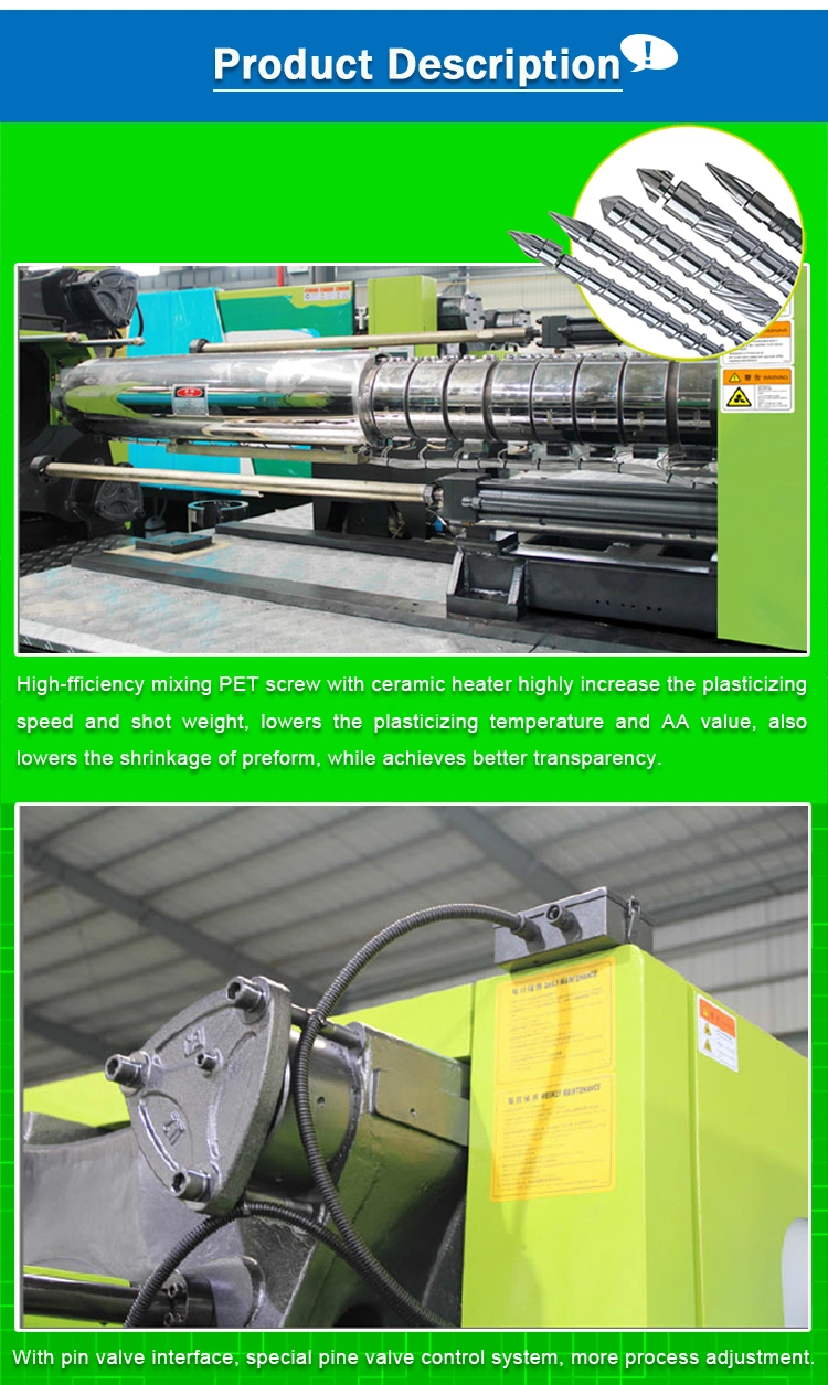 Powerjet 200 Ton Hot Runner Plastic Bottle Pet Preform Injection Molding Machine