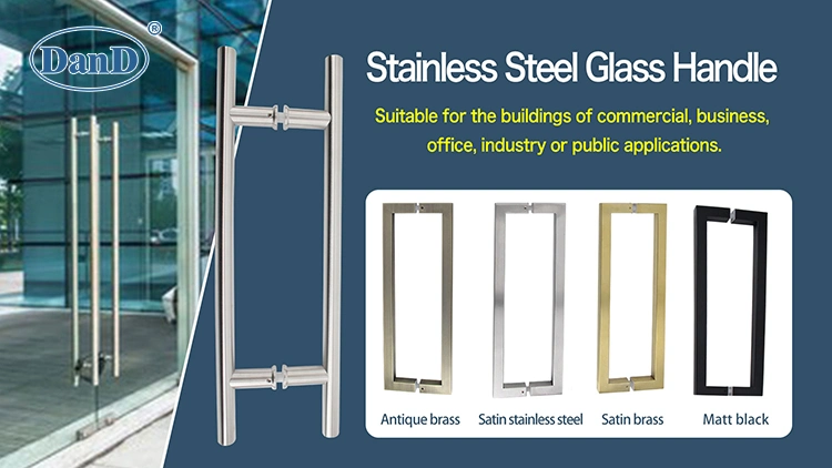 Suitable for Office Building Circle Shape Glass Door Curved Pull Handle