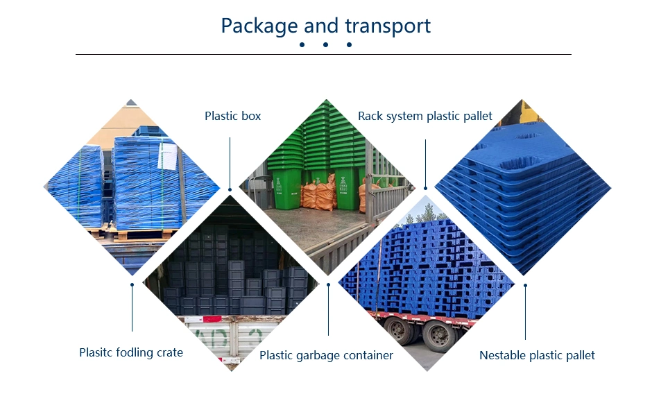 China Regenerated Plastic Pallets Plastik HDPE Food Plastic Pallets for Sale
