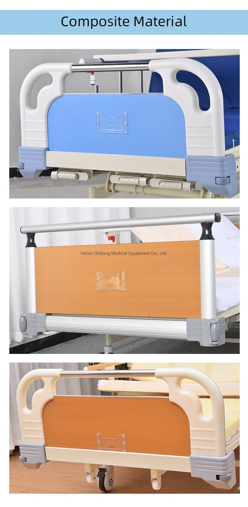 ABS Injection Molding Hospital Bed Accessories with Fender Wheel for Hospital Bed