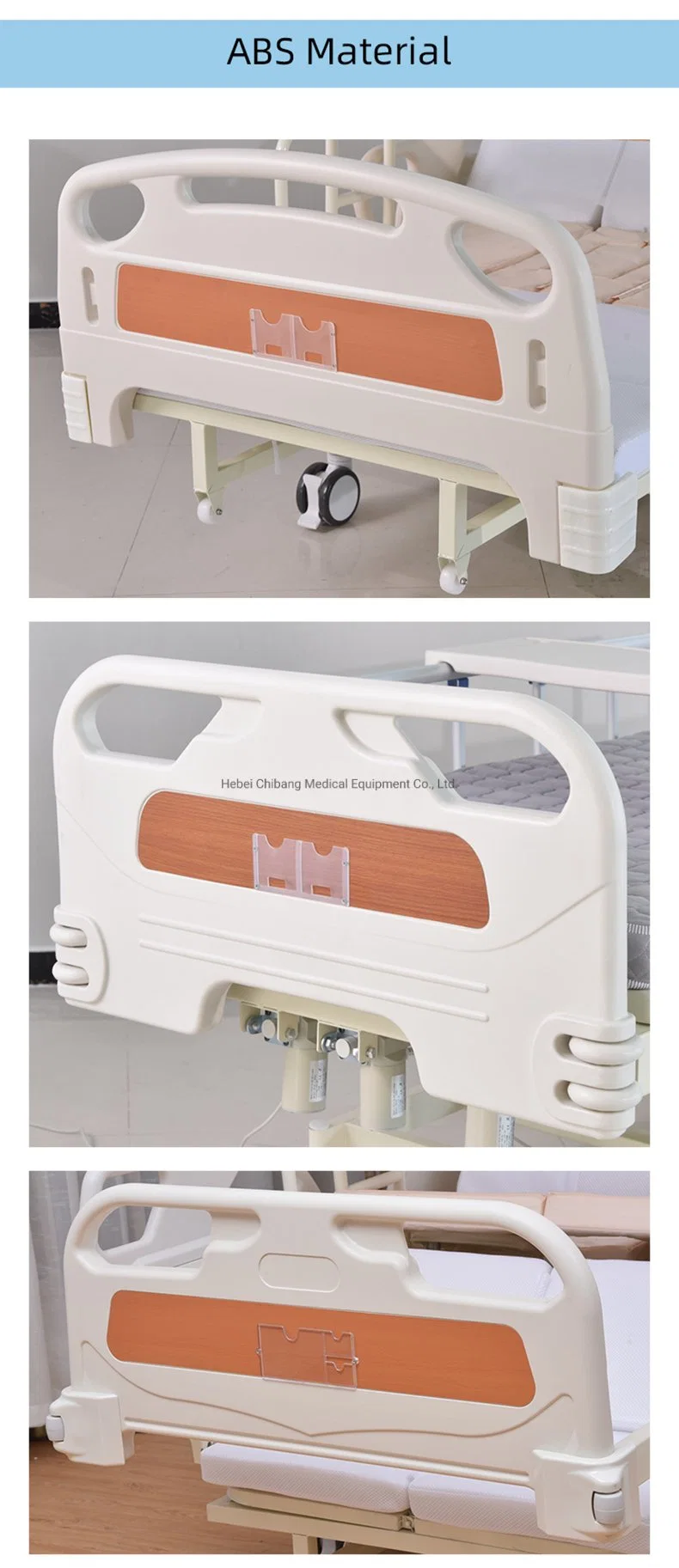 ABS Injection Molding Hospital Bed Accessories with Fender Wheel for Hospital Bed