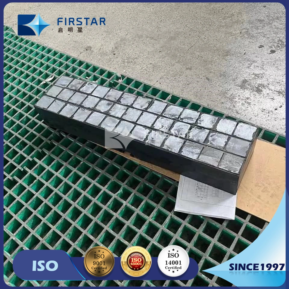 Super Wear Resistant and Impact Resistant Silicon Carbide Liner Plates Customised Shape and Sizes