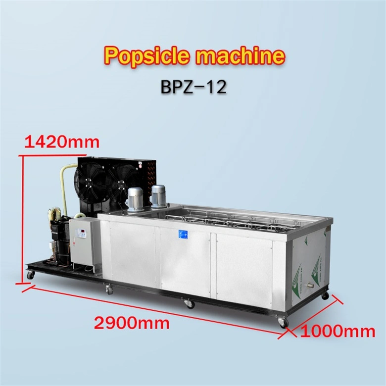 12 Mold Ice Lolly Making Machine Ice Popsicle Maker with Ce