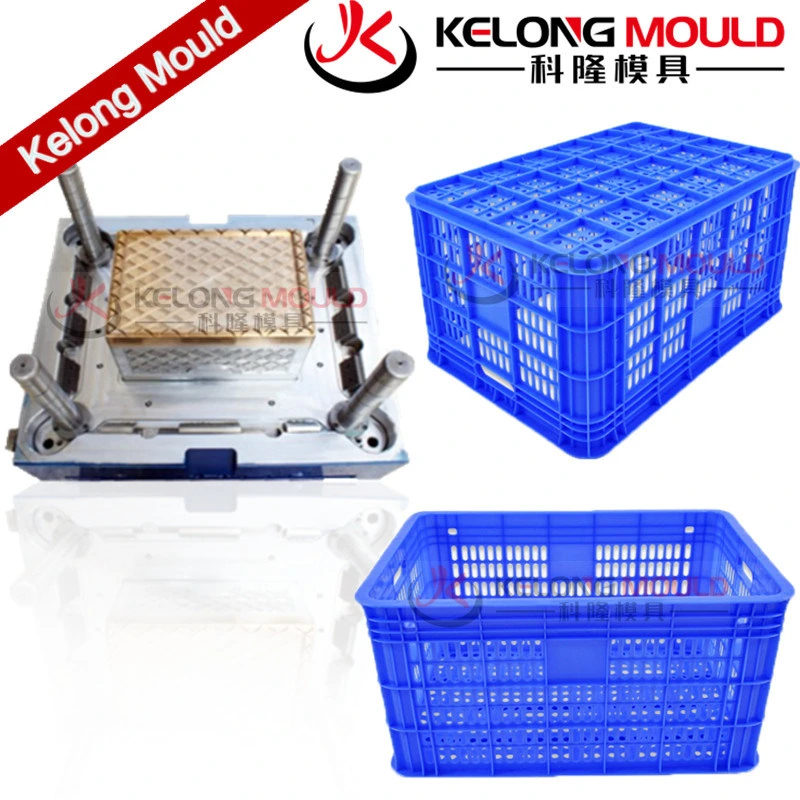 Plastic Resin Crate Mold Tool Storage Turnover Box Injection Mould