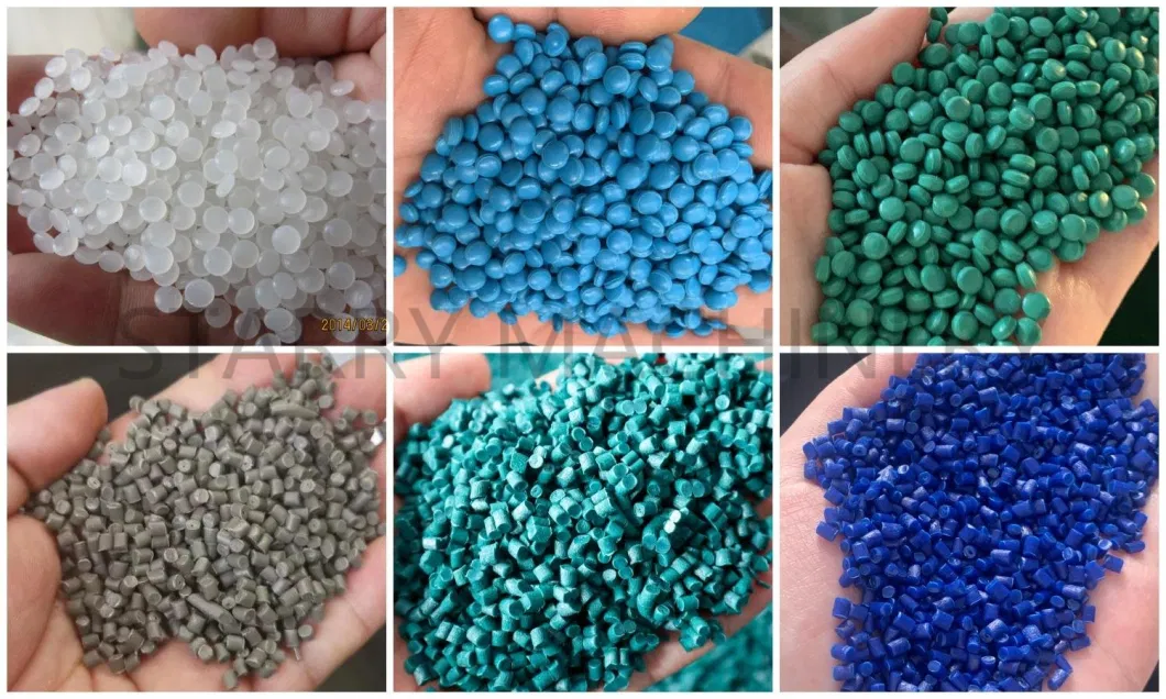 PP PE HDPE LDPE PC PS ABS Single Screw Pelletizing Extruder Pelletizer Line Double Stage Film Bag Bottle Flakes Granulator Waste Plastic Recycling Machine