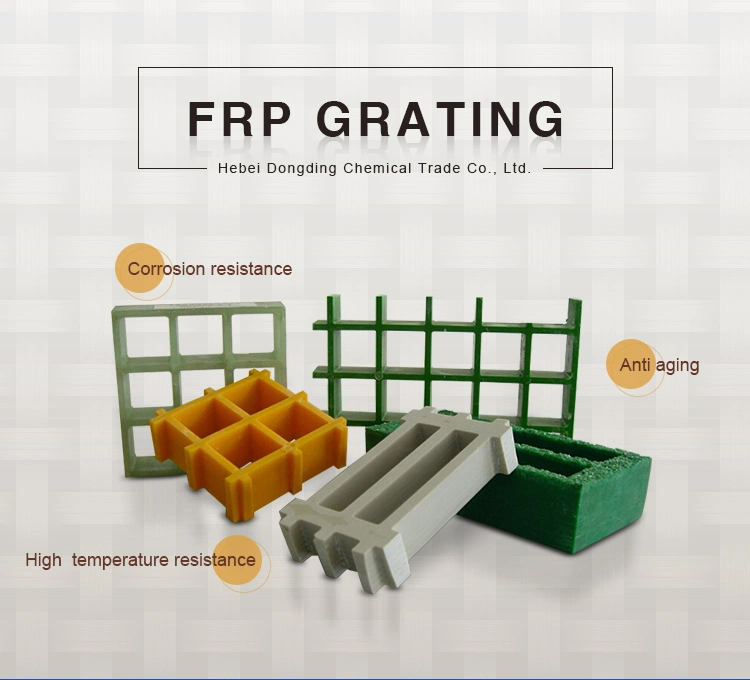 FRP Grating Fiberglass Reinforced Plastic Walkway Anti-Slip