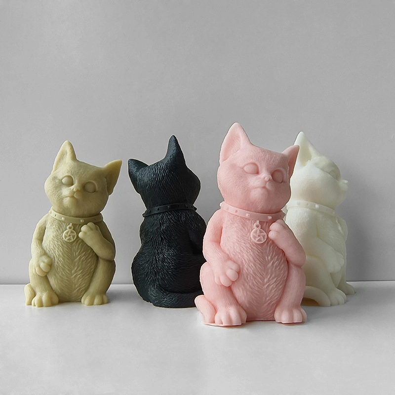 Standing Cat Shape Molds Candy Chocolate Baking Silicone Molds