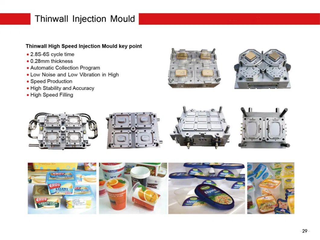 Food Thin Wall Container Mold Thin Wall Package Food Container Injection Molding Injection Molding Thin Wall Food Container Machine