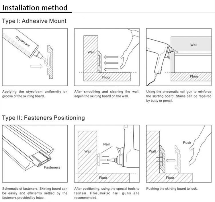 Decorative Polystyrene Flat Molding Chair Rail Picture Frame Molding PS Crown Molding