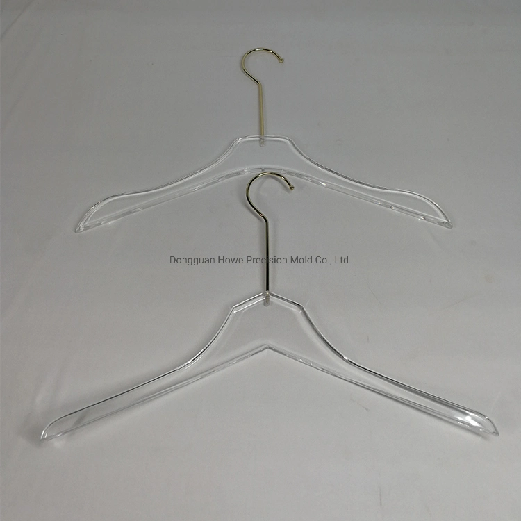 Factory Price Custom Clear Acrylic Clothes Hanger Plastic Injection Molding