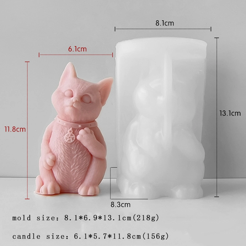 Standing Cat Shape Molds Candy Chocolate Baking Silicone Molds