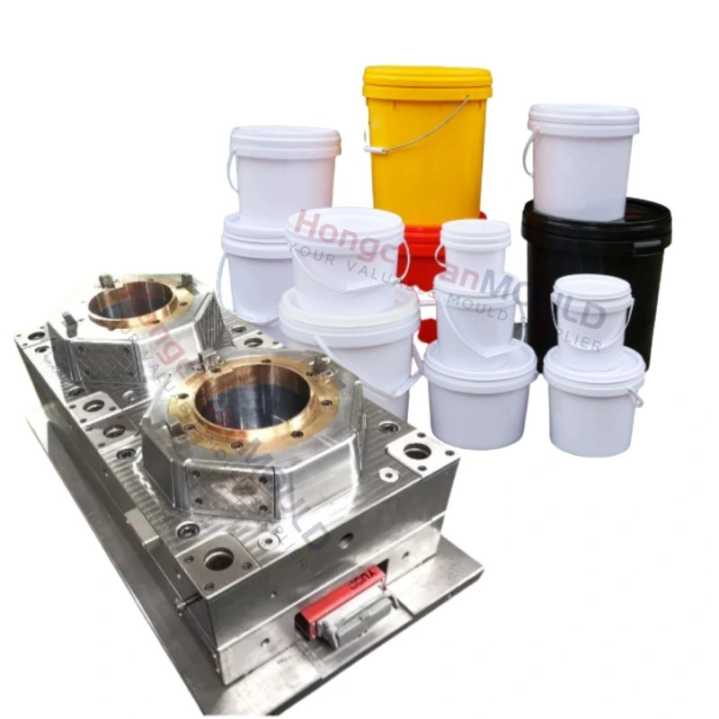 Factory Customized Plastic Bucket Injection Mold Plastic Pail Mould with Lid