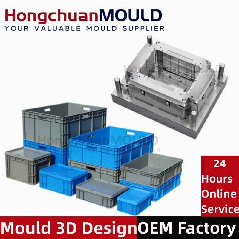 HDPE Food Grade Stackable Moving Crate Injection Mould Box Mold Maker