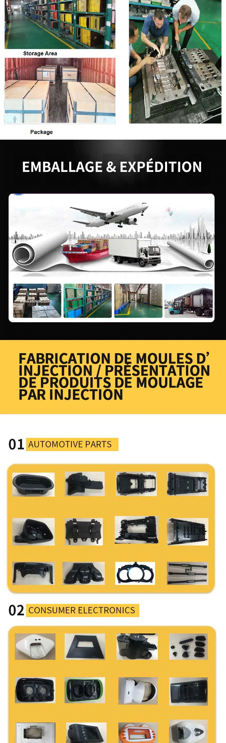 Plastic Injection Mould Manufacturer Spare Auto Plastic Parts Silicone Mould