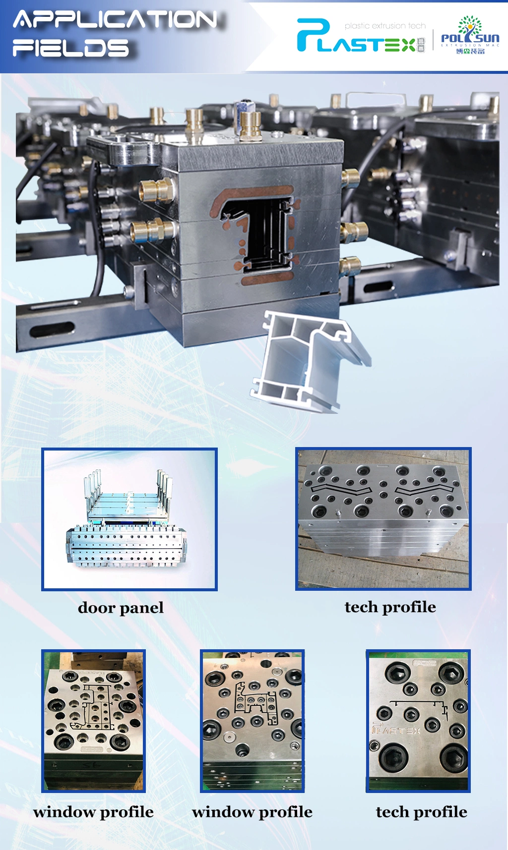 Factory Direct Extrusion Mould Plastic Extrusion Molding Process