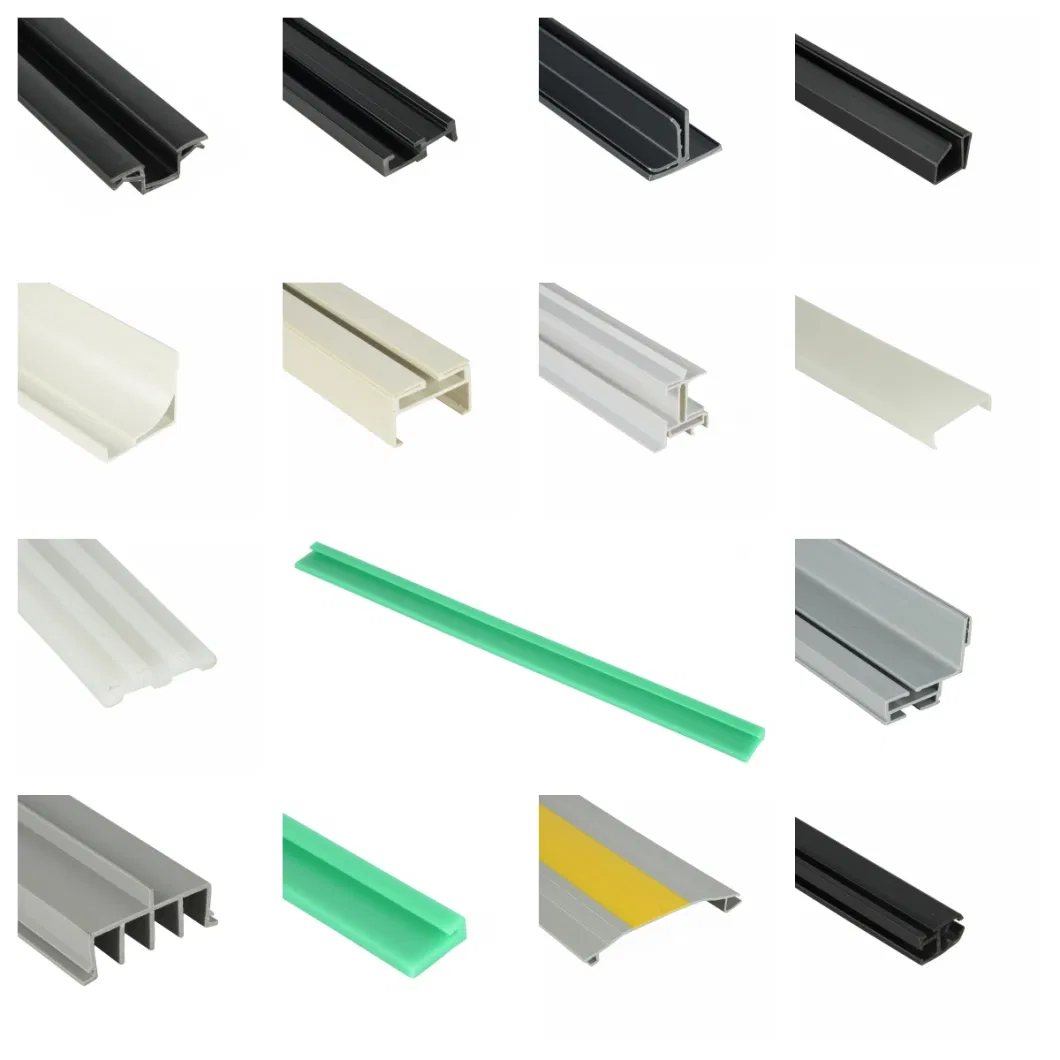 Plastic Extrusion U Channel L Channel Strip Plastic Extrusion Molding for Customize