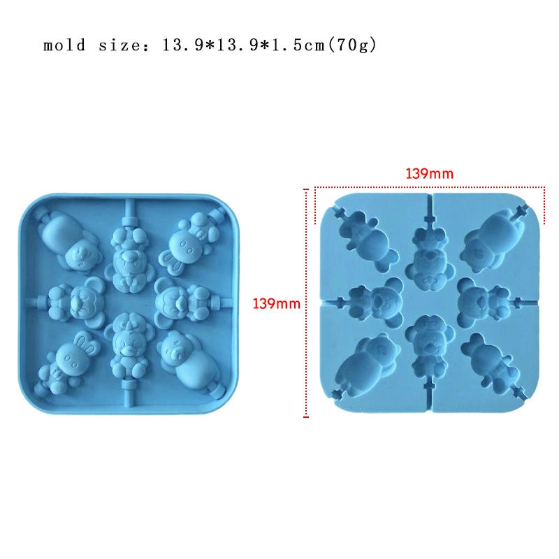 Factory Wholesale Multi Styles Cartoon Shape DIY Candy Chocolate Silicone Molds