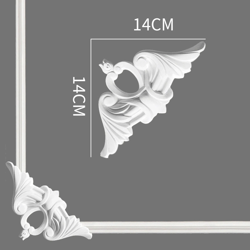 Factory Wholesale Plastic Cornice Decorative PU Molding Polyurethane Corner Molding for Ceiling