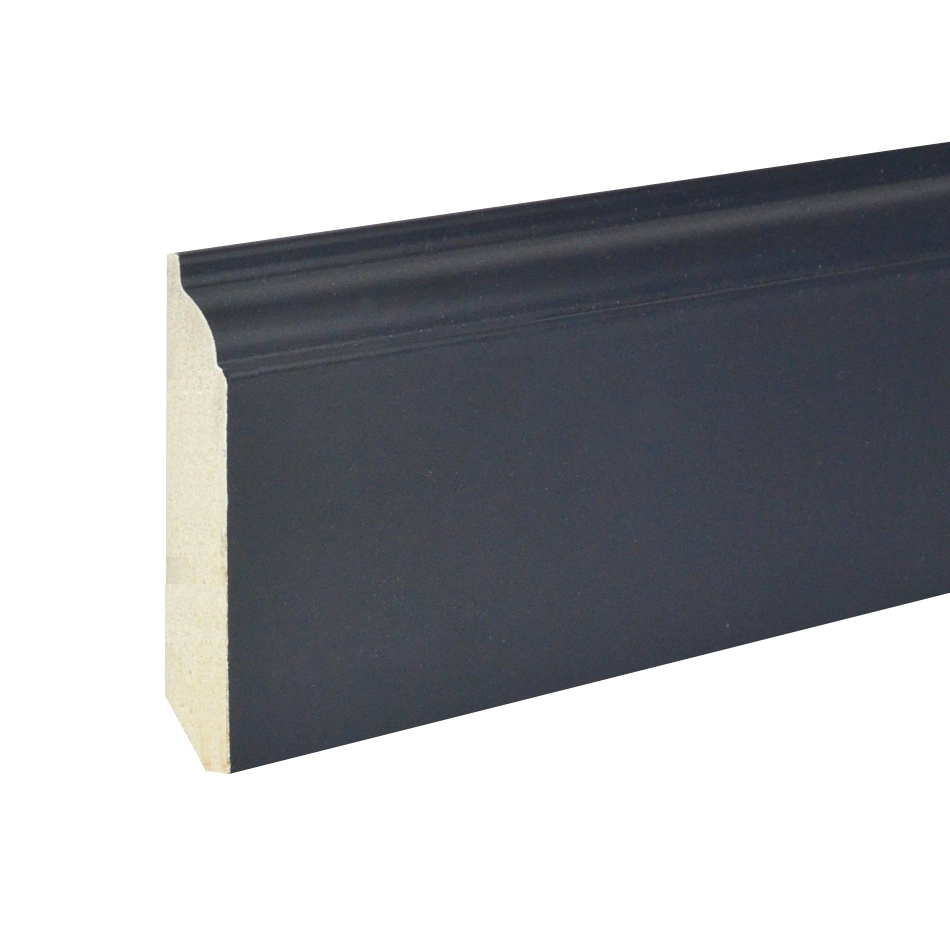Waterproof Modern Square Edge Polystyrene Baseboard Molding for South American Brazil