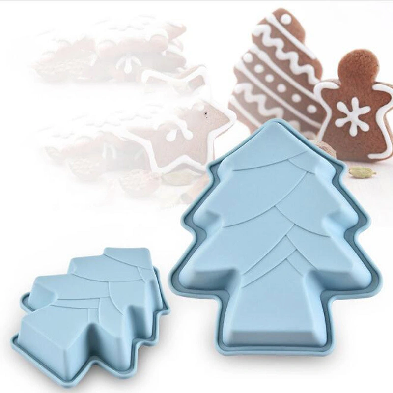 Reusable Baking Cups Nonstick Christmas Tree Cupcake Molds Mi11948