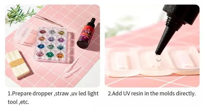 Solar Curing UV Epoxy Resin for Resin Mold Jewelry Making