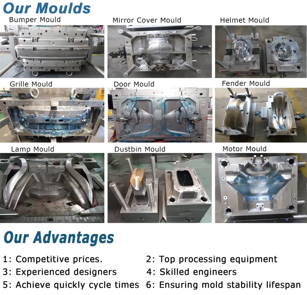 Precision Auto OEM Manufacturing Car Fender Plastic Injection Mould with CE