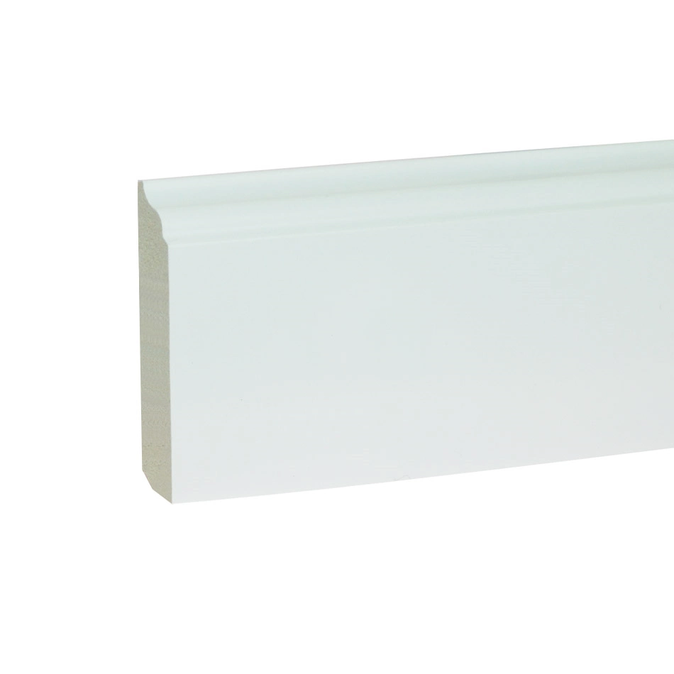 Waterproof Modern Square Edge Polystyrene Baseboard Molding for South American Brazil