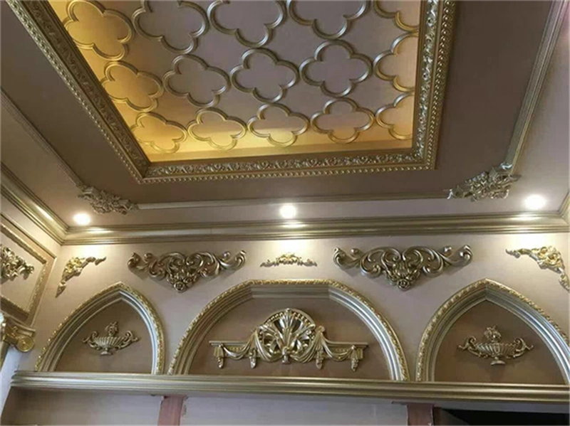 Pop Design Home Decorative Polyurethane Panel Molding PU Flat / Plain Panel