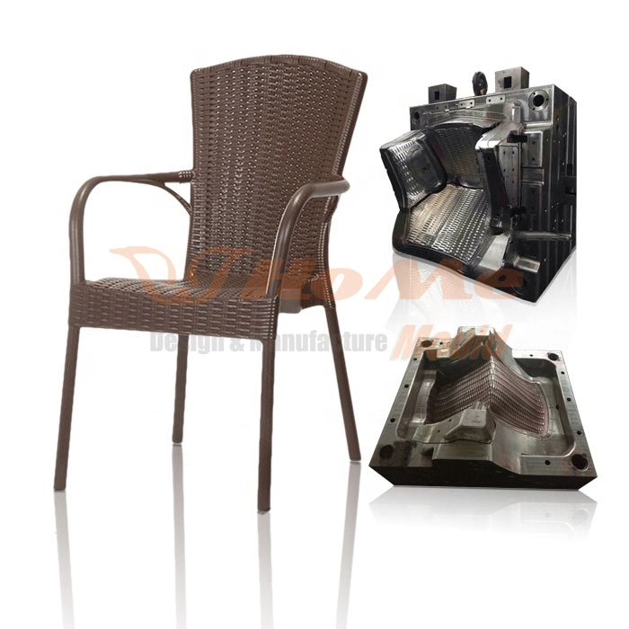 Household Plastic Rattan Chair Mould Arm Chair Injection Molding