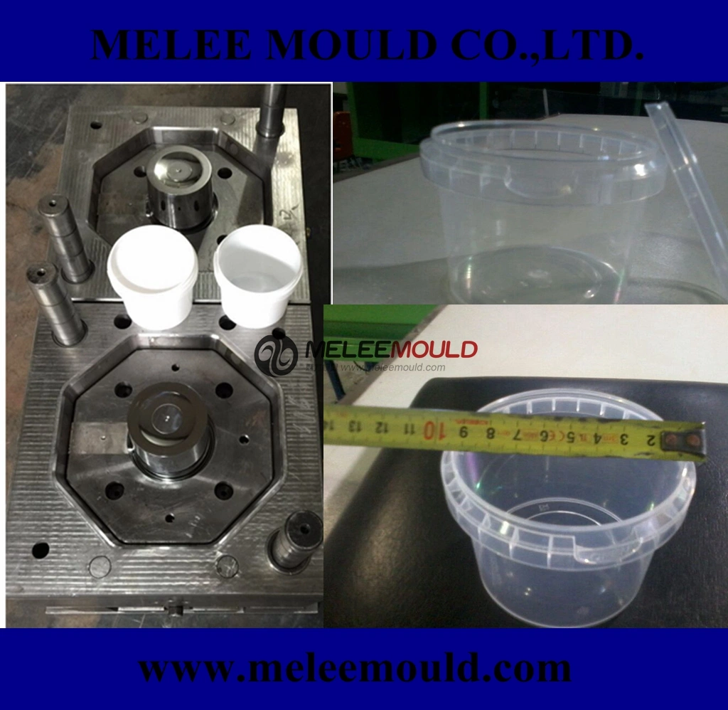 Customzied Plastic Injection Thin Wall Bucket Mould, Iml Molding