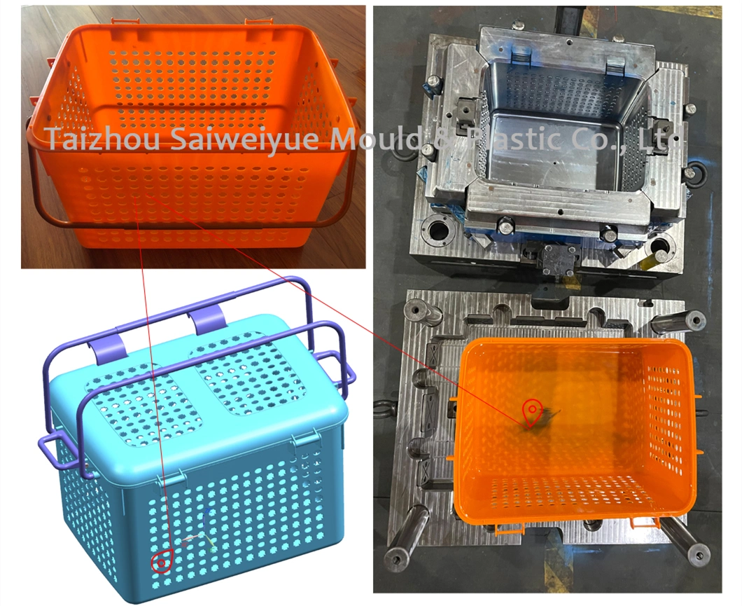 Polypropylene Basket Moulding Kitchen Utensils Plastic Container Box Mold Baskets Injection Mould
