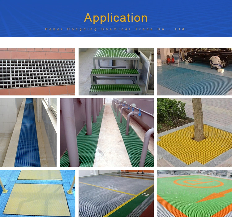 FRP Grating Fiberglass Reinforced Plastic Walkway Anti-Slip