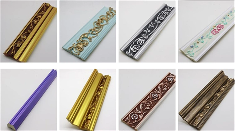 Decorative Interior Polyurethane Cornice Molding with Customized Color