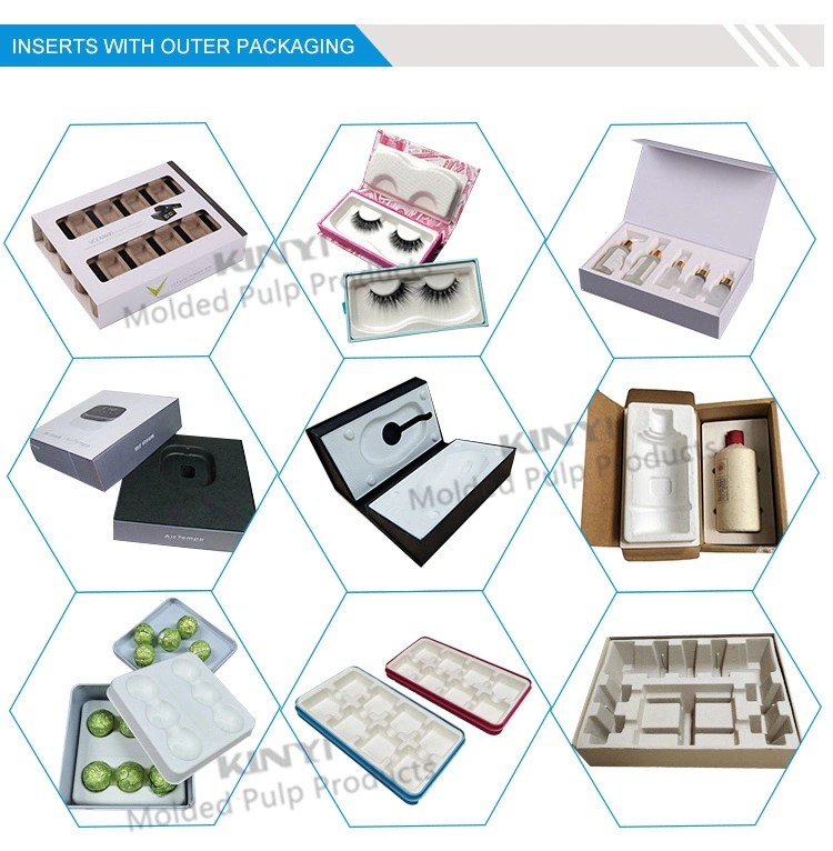 Eco Friendly Biodegradable Paper Mold Packaging Insert Box Tray